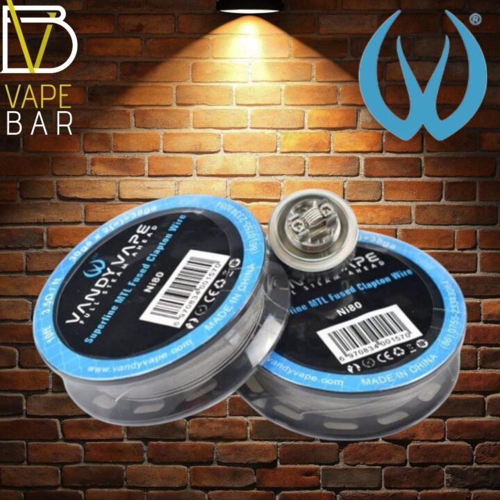 VANDY VAPE NI80 SUPERFINE MTL FUSED CLAPTON WIRE