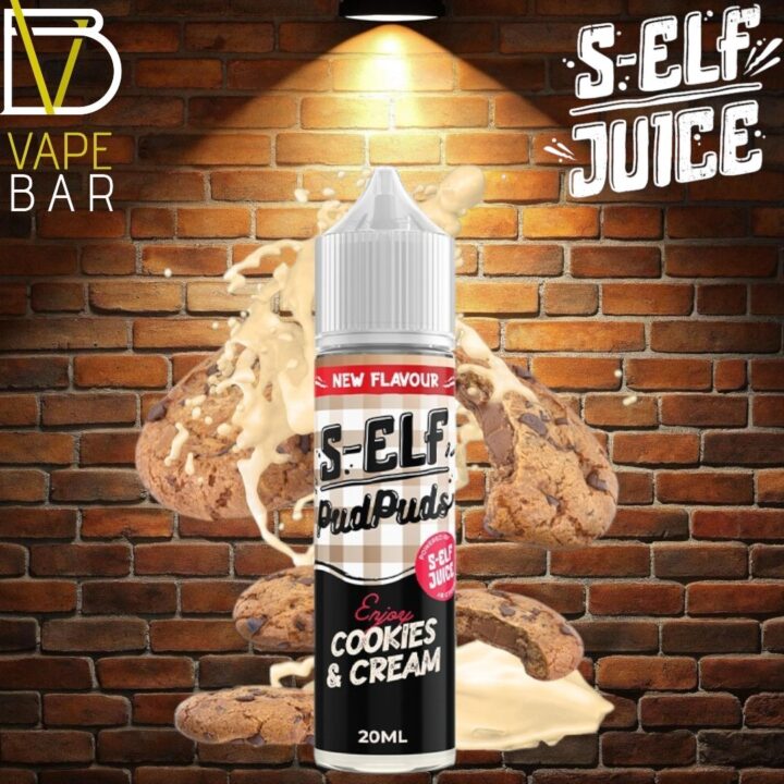 S-Elf Juice Pud Puds Cookies and Cream Flavour Shot 20-60ml-Photoroom